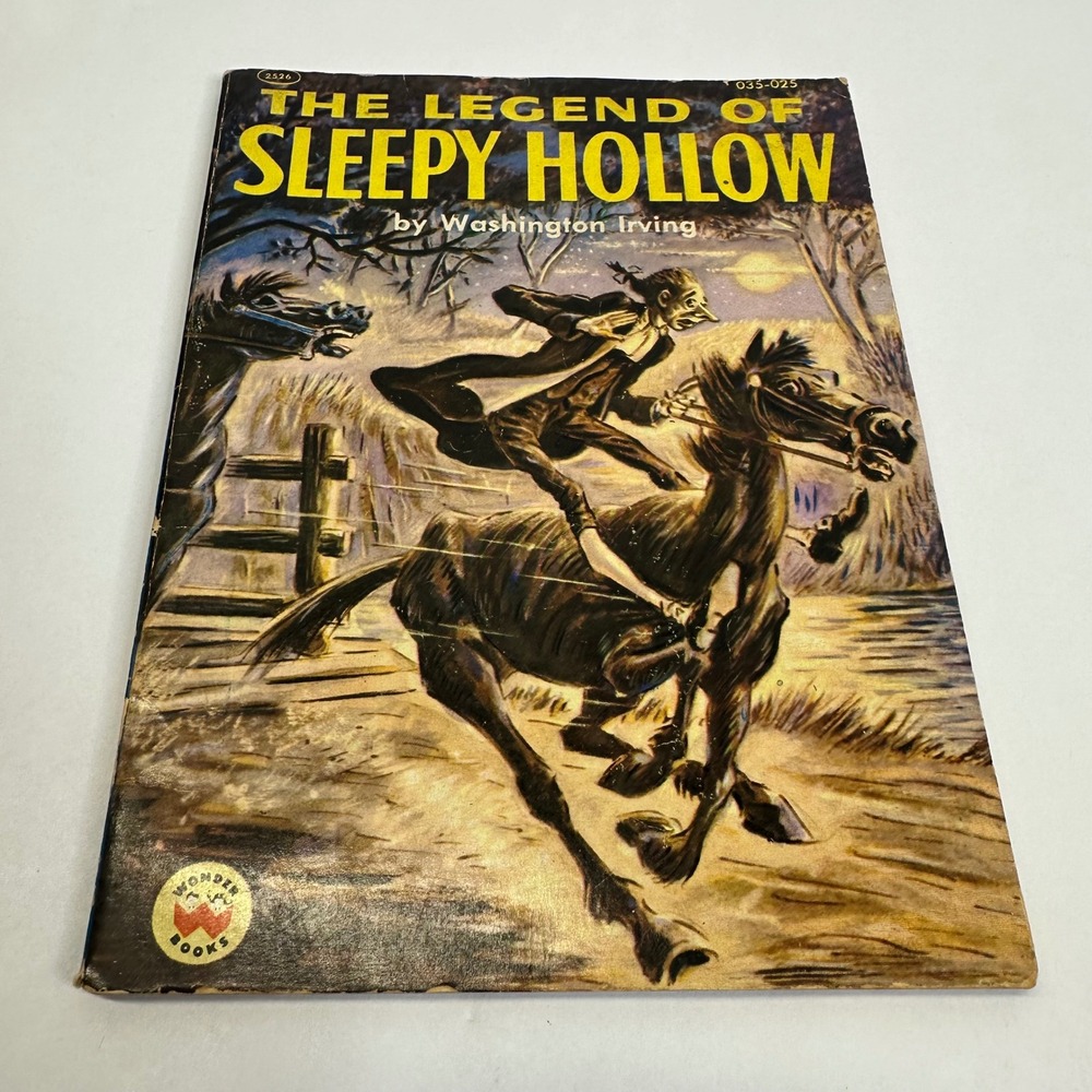 Vintage 1955 Wonder Books The Legend of Sleepy Hollow Washington Irving 2526